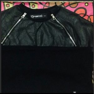 Forte Mens Leather Shirt